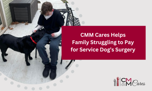 tCMM Cares Steps in to Help Family Struggling to Pay for Service Dog’s Surgery 